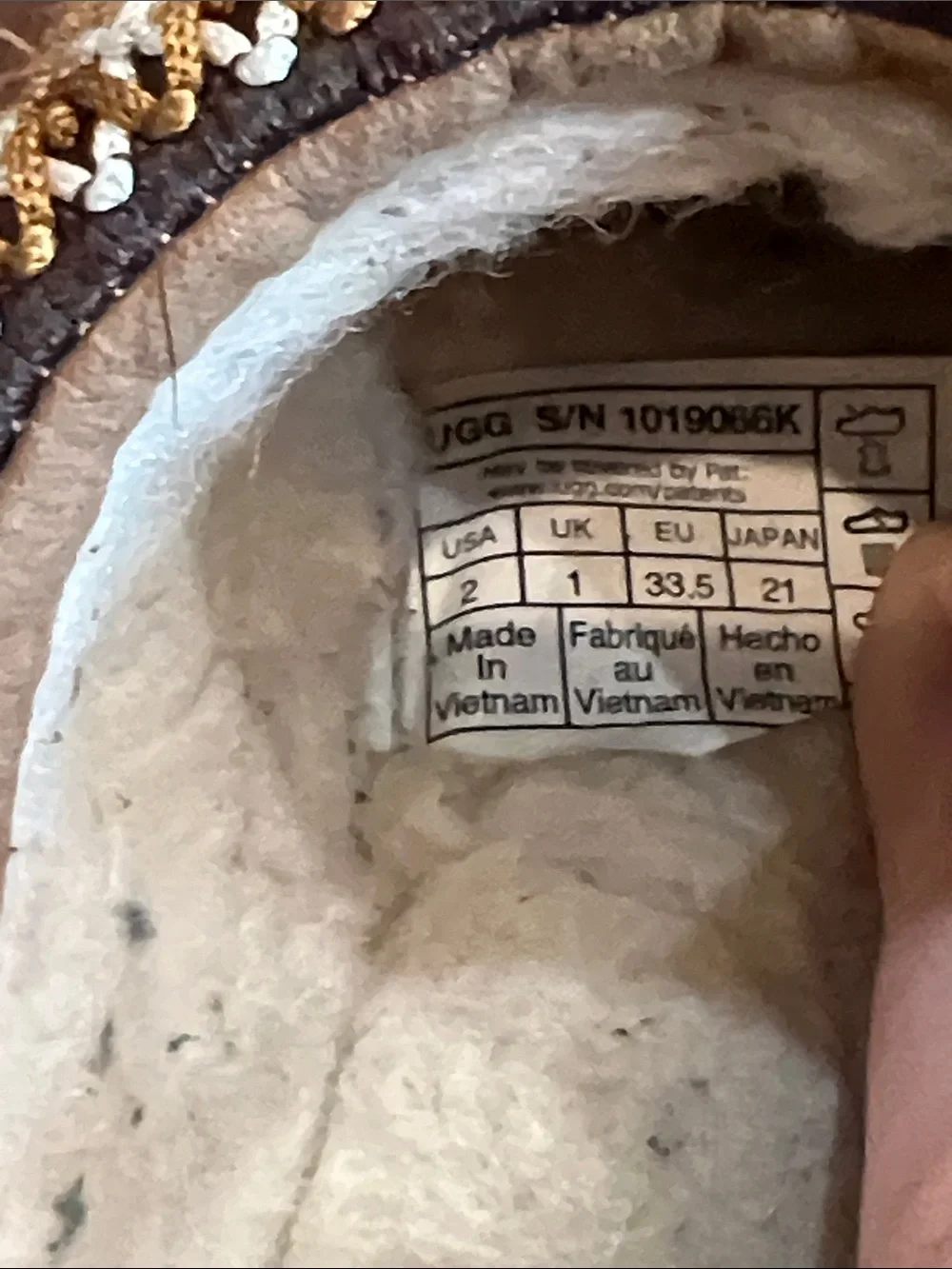 Kids UGG Chestnut Tasman slippers